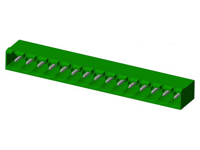Connector: ontkoppelbare terminal strip; contact; mannelijk Connector: ontkoppelbare terminal strip; contact; mannelijk